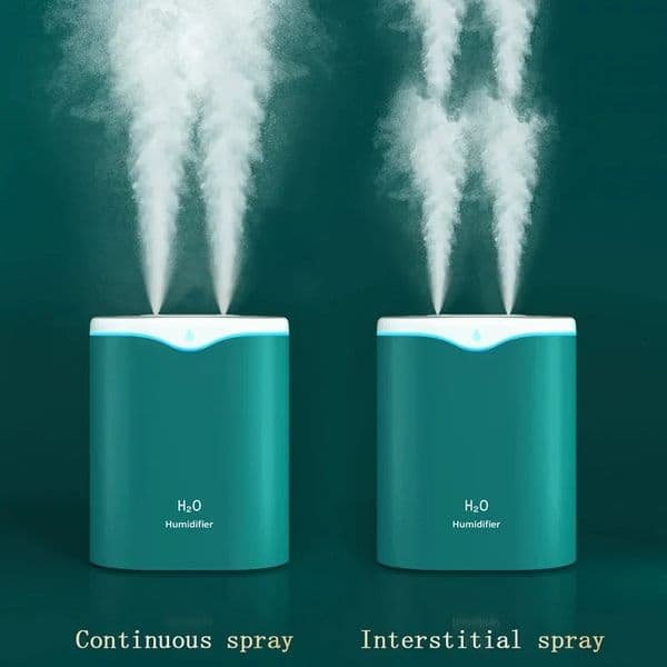 2000ML USB Air Humidifier Double Spray Port Essential Oil Aromatherapy Humificador Cool Mist Maker Fogger Purify for Home Office 260521