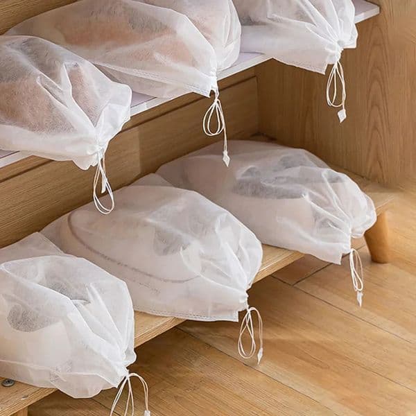 10pcs Shoes Storage Bag Closet Organizer Non-woven Travel Portable Bag Waterproof Pocket Clothing Classified Hanging Bags 260522