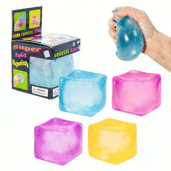 Mustbuy Ball Squishies Needoh Nice Cube Cheese Squishy Sensory Toys for Kids Stress 26L0523