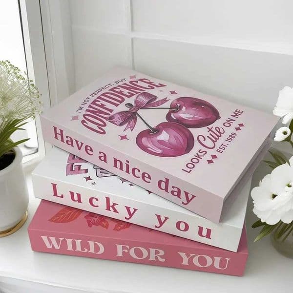 Cute Fake Book Decorative Books Box Abstract Coffee Table Bedroom Bookshelf Home Interior Decoration Nordic Boho Ornament T260520
