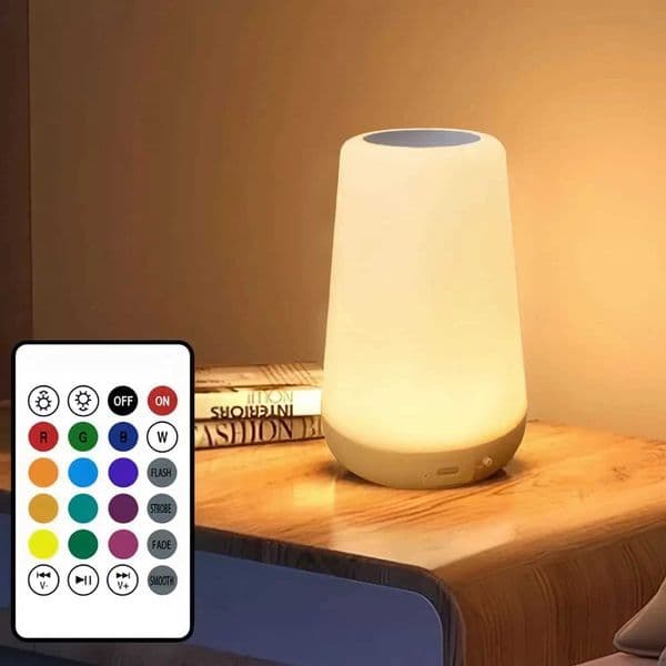 13 Color Changing Night Light RGB Remote Control Touch Dimmable Lamp Portable Table Bedside Lamps USB Rechargeable Night Lamp M260522