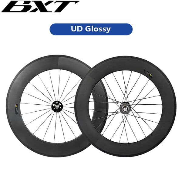 BXT 700C Road Bike Wheelset Carbon Wheels Disc Brake 88mm/60mm Wheels Tubeless Road/track-fixed Bike