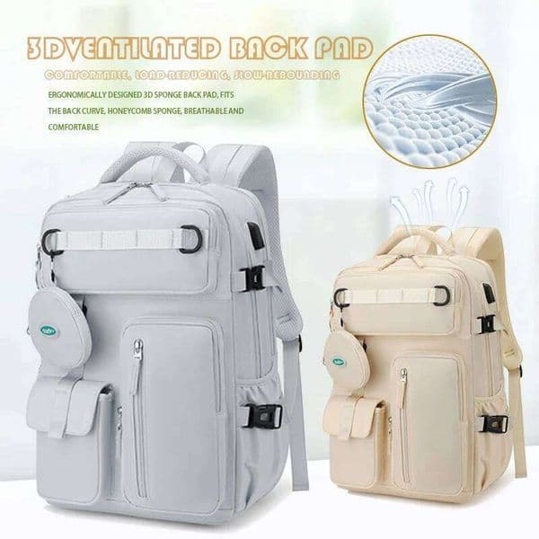 Travel for Women Expandable Weekender Hiking Laptop with USB Port Large Waterproof 40L Men's Backpack