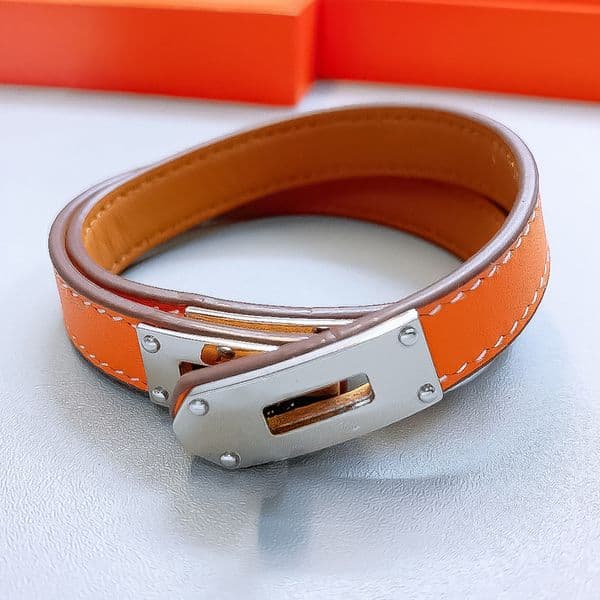 Designer Bracelet for Women Stainless Steel 18K Gold Plated Bangle Genuine Leather Bangles Luxury Jewlery Designer Vintage Timeless Free Shipping Buy One Get One