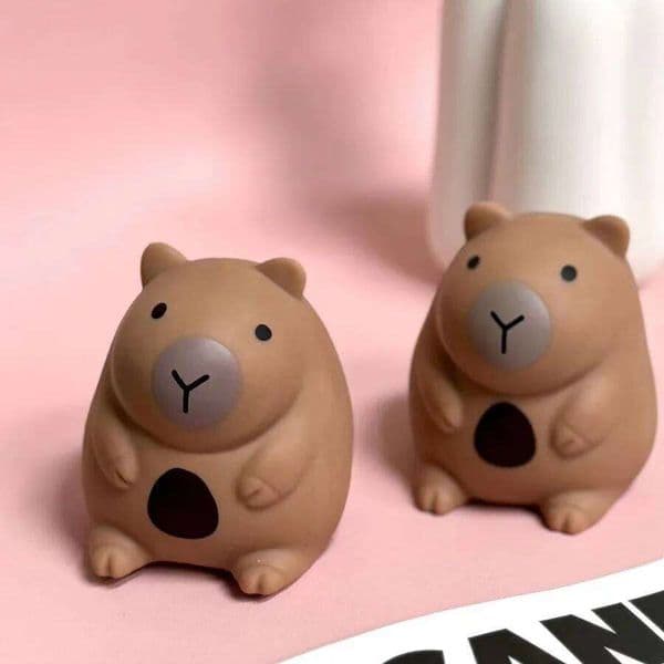 Cute Capibara Little Chubby Capybara Slow Rebound Release Squeeze Toy Kapibara Stress-relieving Mini Fidget Toys 26L0523