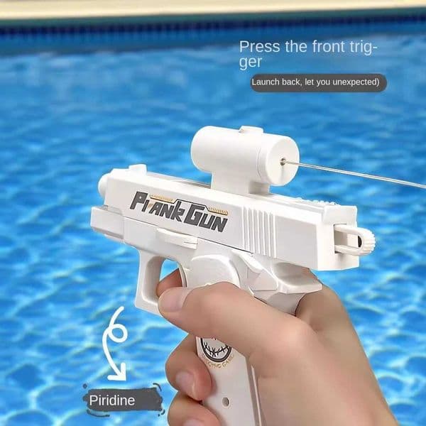 Outdoor Summer Water 2-Way Squirt Gun - Press Spray Water GunReverse Splash Toy for Prank FunStress Relief Water Fight Game L260523