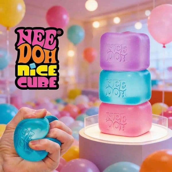 Schylling Needoh Nice Cube Stress Relief Anxie Sensory Tool for Focus ADHD Calming Office Desk Gadget Z260326