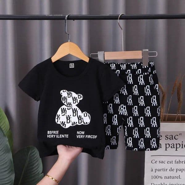 Summer Kids Designer Suit Boys Casual Baby Tracksuit Kids Girls Toddler T-shirt Shorts Baby Pullover Kids Pants Infant Clothes Kids Girls Boys Designer Clothes Sets 6
