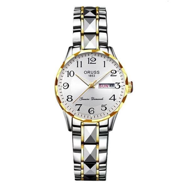 Dropshipping Internet Celebrity Hot-Selling Digital Simple Women's for Middle-Aged and Elderly with Steel Band, Calendar, Waterproof Quartz Watch