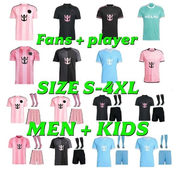 XXXL 4XL 2026 2027 SUAREZ football jersey 26 27 inters maimis Messi Soccer JerseyS Miami CF Lionel Inters DE PAUL SERGIO CAMPANA Smaimi Football Shirts Men Kids kit