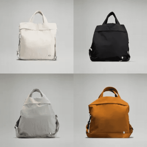 Casual Messenger Shoulder Bags Backpack Women 19L Large Capacity Crossbody Gym Yogo Bag