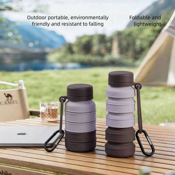 Shatterproof Collapsible Cup Hard Foldable Silicone Glass for Travel Outdoor Easy Clean Portable Water Bottle Camping Hiking S260523