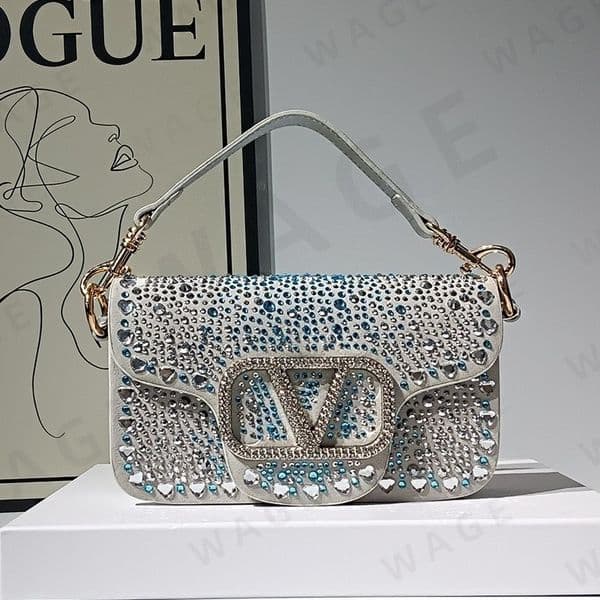 Luxury Rhinestone Embellished Style Fashion Hard Texture Crossbody Handbag Women Daily Party Dating Use Single Commute Crossbody Bag Shoulder Bag Crossbody Bag