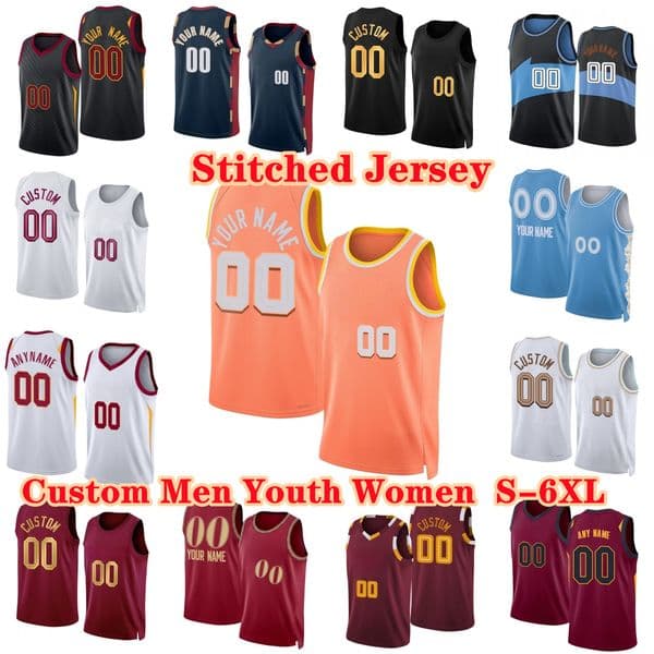 Authentic 2026 Season Basketball Jerseys 45 Donovan Mitchell 4 Evan Mobley James Harden Jarrett Allen Max Strus Dennis Schroder Sam Merrill Tyson Porter Ellis