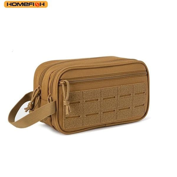HOMEFISH Tactical Toiletry Bag For Men Hygiene Bag Tool Molle Pouches Small Dopp Kit Mens Shaving Kit Travel shower Makeup 260522