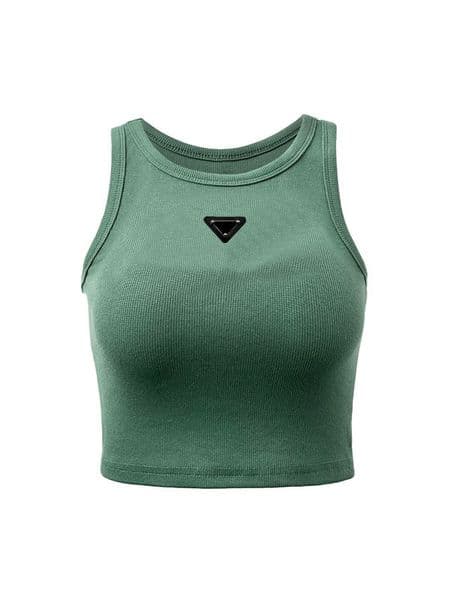 Women designer Tops Knits Tees t shirt Vest Sweater Crop Top Embroidery Sexy Offs Shoulder Black Casual Sleeveless Backless Top Shirts Solid Color Vest -58