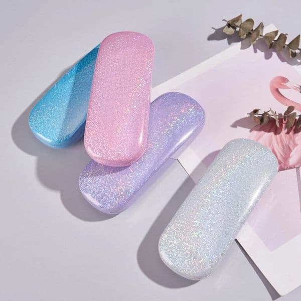 2025 PU Eye Glasses Case Eyeglass Box Protection Bling Student Girls Eyewear Sunglasses Storage Containers for Women 260522