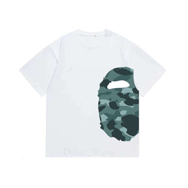 Baps Shirt Mens Designer Shark Head Short-sleeved T-shirt For Men And Women With Printed Half-sleeved Shirts 60c