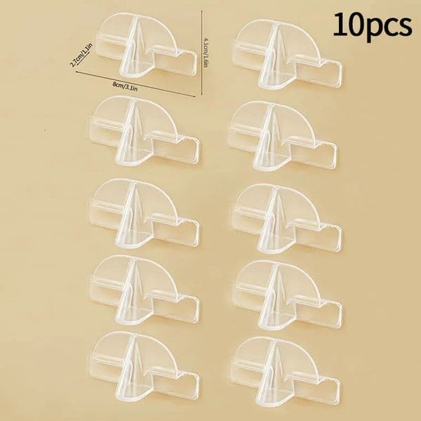 1-10pcs Glasses Holder Transparent Acrylic Sunglass Storage Rack Wall Mounted Glasses Holder Home Display Organizer 260522