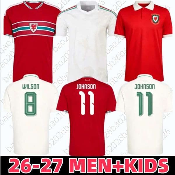 New 2026 2027 world cup wales soccer jersey 26 27 BROOKS WILSON JOHNSON Neco Williams football shirts men kit quality Red uniform 150year anniversary 150TH888