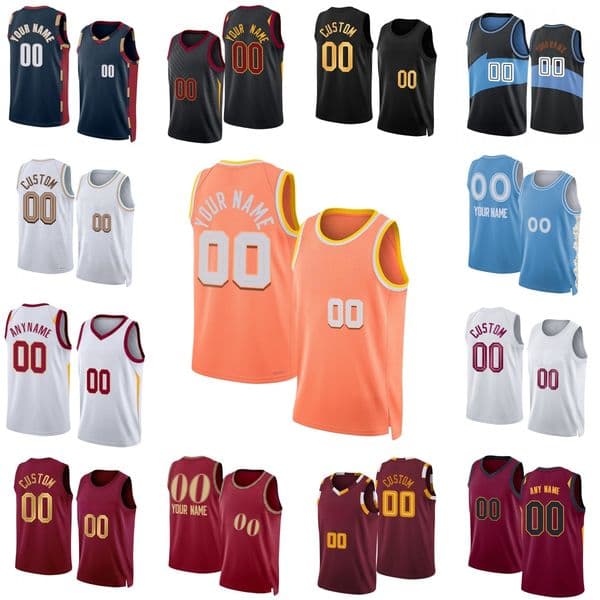 2026 New Season Printed Basketball Jerseys 45 Donovan Mitchell 4 Evan Mobley James Harden Jarrett Allen Max Strus Dennis Schroder Sam Merrill Tyson Porter Ellis