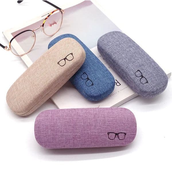 Fashion Glasses Case For Men Women Linen Cloth Eyeglass Cases Cover Hard Glasses Box Holder Eyewear Storage 260521