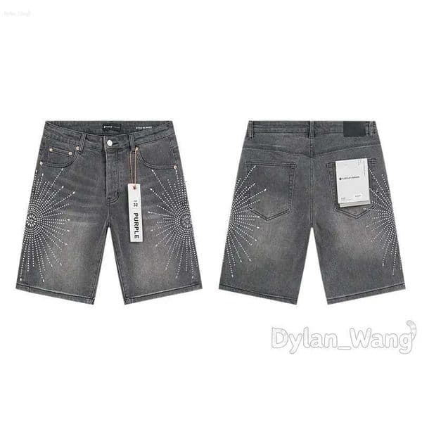 purple jeans for mens pants Designer Mens Purples Shorts Summer men rock revival Jeans jean shorts slim fit y2k skinny jorts womens pantalones d3a 29b