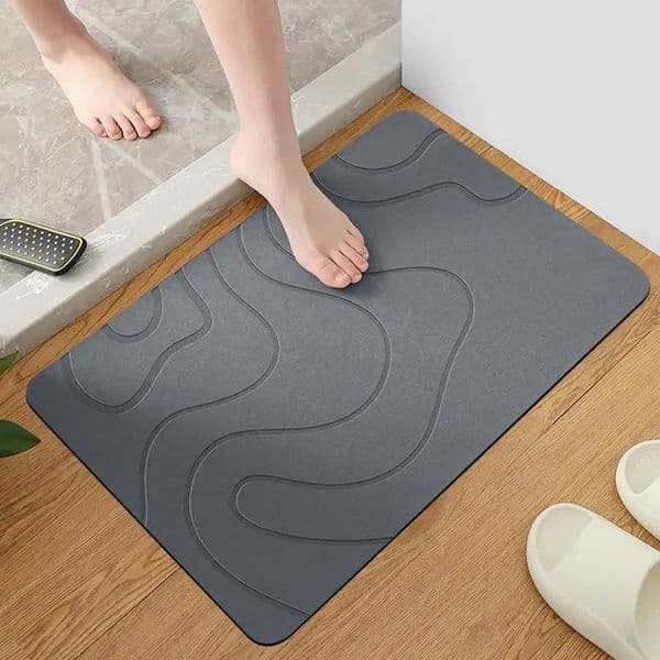 Indoor Diatomite Stone Bath Mat Diatom Mud Soft Mat Water Absorption Quick Drying Diatomite Stone Shower Mat Entryway Rugs 260518