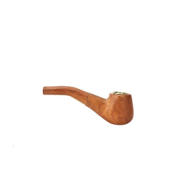 Vintage Hand-Carved Solid Wood Pipe: A Retro, Portable, Miniature Pipe Set