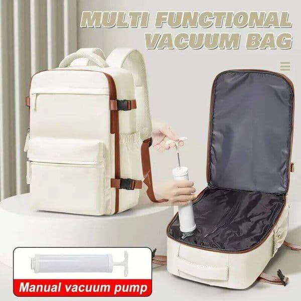 Vacuum Compression Backpack Unisex Minimalist Business Multi-functional Laptop Large Capacity Travel Bag