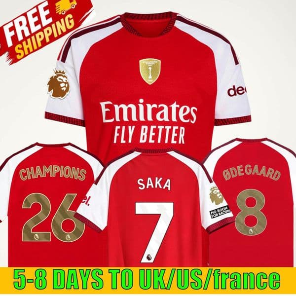 champions Arsenally 26 27 Soccer Jerseys 2026 2027 Men kids Players Fans Football Jersey Shirts kit SAKA GYOKERES EZE ODEGAARD RICE MADUEKE MARTINELLI CALAFIORI