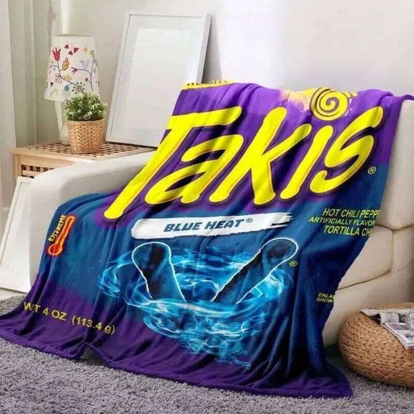 1pc Cartoon Snack Print Flannel Super Soft Comfort Gift for Home and Travel Sofa Bed bedroom Car Blanket W260525