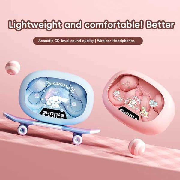 X53 Wireless Headphones Bluetooth Headset Smart Digital Display Volume Adjustment Cute Cartoon Ear Clip Wearing Comfortable T2605255XMK