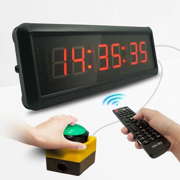 Sports Timer Button Led Countdown Clock StopwatchLine Button Reset remote Control School Rush Answer Competition Game Timer 260525