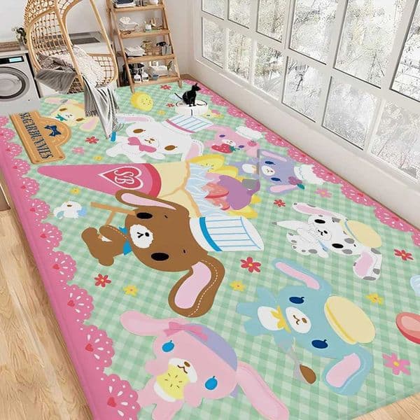 Ssugarbunnies Anime Kawaii Bathroom Mat Retro Multiple Choice Living Room Kitchen Rug Non-Slip Bedside MatsJ260525