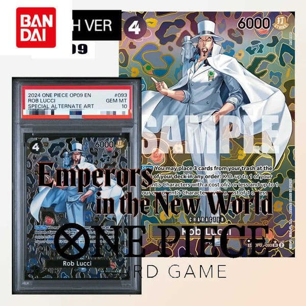 Diy One Piece Card English Version 2024 One Piece Op09-Emperors In The New World 093 Rob Lucci Special Alternate Art L260525G3HZ