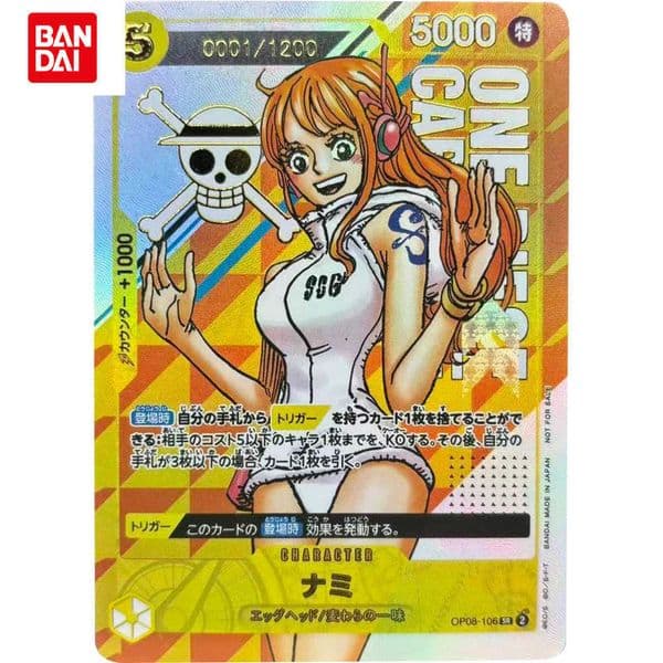 ONE PIECE Collection Cards Nami DIY High Quality Self Made Game Anime Cards Gift Toy L260525F5RX