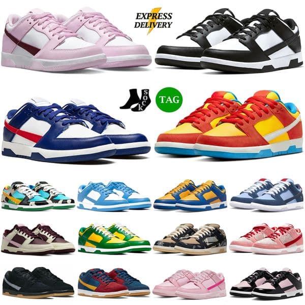 Designer Shoes dunksshoe sb low Running Shoes Mens Womens Sneakers dunksneakers Panda Black White Grey Fog Triple Pink UNC Green Leather Luxury Sports Gym Trainers