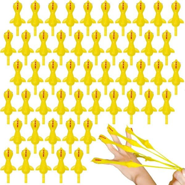 50PCS Flying Chicken Slingshot Funny Stretchy Prank Gag Toys Birthday Goodie Bag Filler Classroom Prizes Party Favors Activity Gift X260525