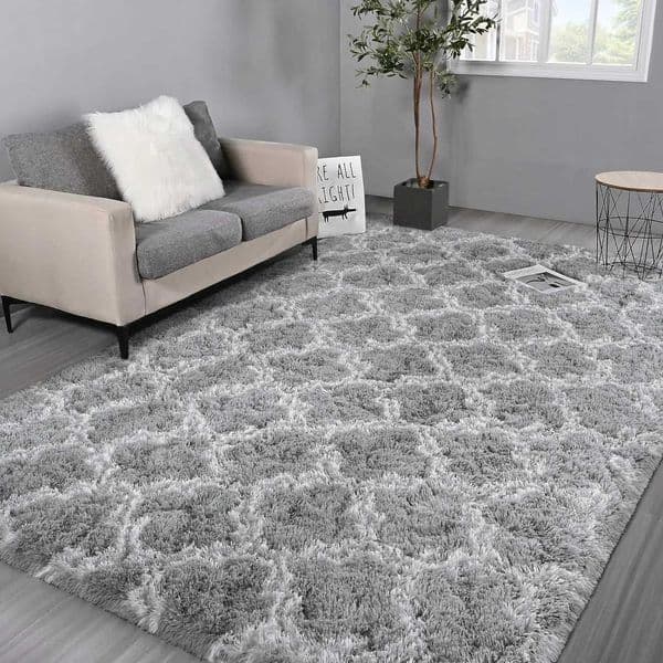 VIKAMA Geometric Plush Carpet Large Area Living Room Decoration Coffee Table Bed Mat Ultra Soft Carpet For Childrens BedroomJ260525