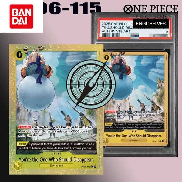 Diy 2025 One Piece Prb02-Premium Booster -One Piece Card The Best- Vol2 115 You/should Disappear Alternate Art Card L260525UEXG