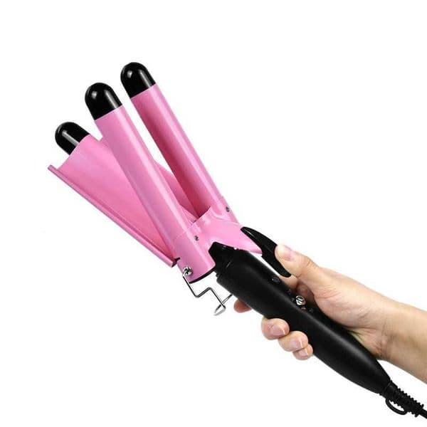 Hot Selling Three Tube Curling Stick Egg Roll Fluffy Thin Curling Stick Waver Hair Curler 3 Barrel Hair Curler L260525