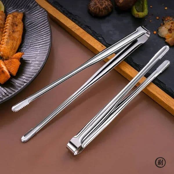 Super Grip Non-Slip Kitchen Tongs - Wide-Tip Stainless Steel Design for Effortless Cooking, Grilling & Serving ddmynov