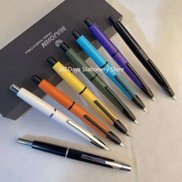 New Style MAJOHN A2 Press Resin Fountain Extra Fine Nib 0.4mm Ink Pen Converter For Writing Christmas Gift Lighter Than A1 26Y0525