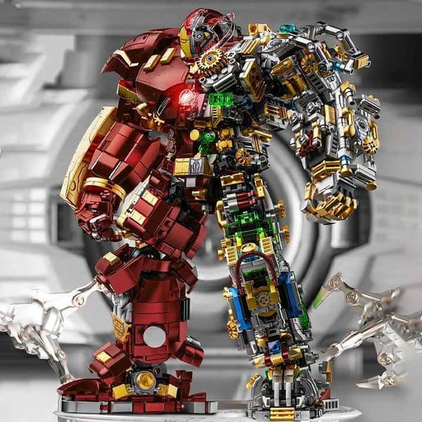 2700pcs Iron Heroes Blocks Action Figures Mark Building Sets Buster Mech DIY Brick Collectible Toys for Boys Adult Kids Gifts L260525