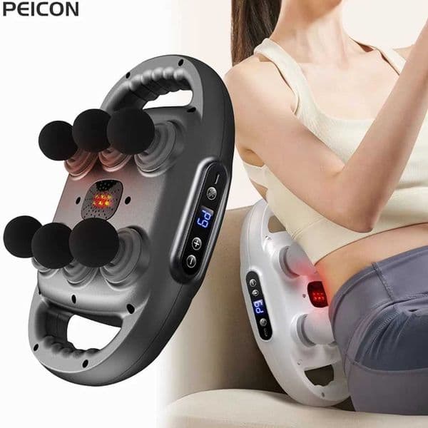 Fascia Gun Muscle Massager Gun High Frequency Back Waist Massage Machine Six-head Body Shoulder Professional Fascia Massage Gun L260525CYRTH30A