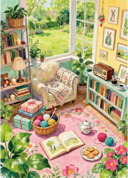 Garden Room Puzzles for Adults 500 Piece Jigsaw Puzzles for Adults Adult Challenging Game Toys Impossible Puzzle Family Decoration Educational Puzzle X260525