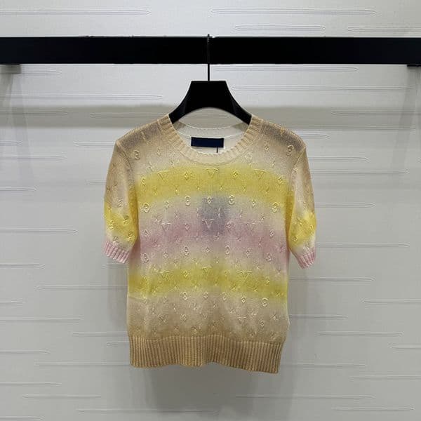 Knitted Embroidery Letter Pullovers Women Designer Stretchy Unisex Loose Jumpers Summer Luxury Street Knitwear