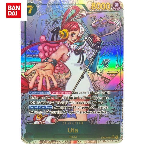ONE PIECE Collection Cards EB03-061 UTA EN DIY High Quality Self Made Game Anime Cards Gift Toy L2605250IWM