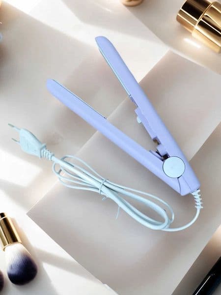New curly mini hair straightener iron ceramic straightening styling tool curling iron straightener L260525